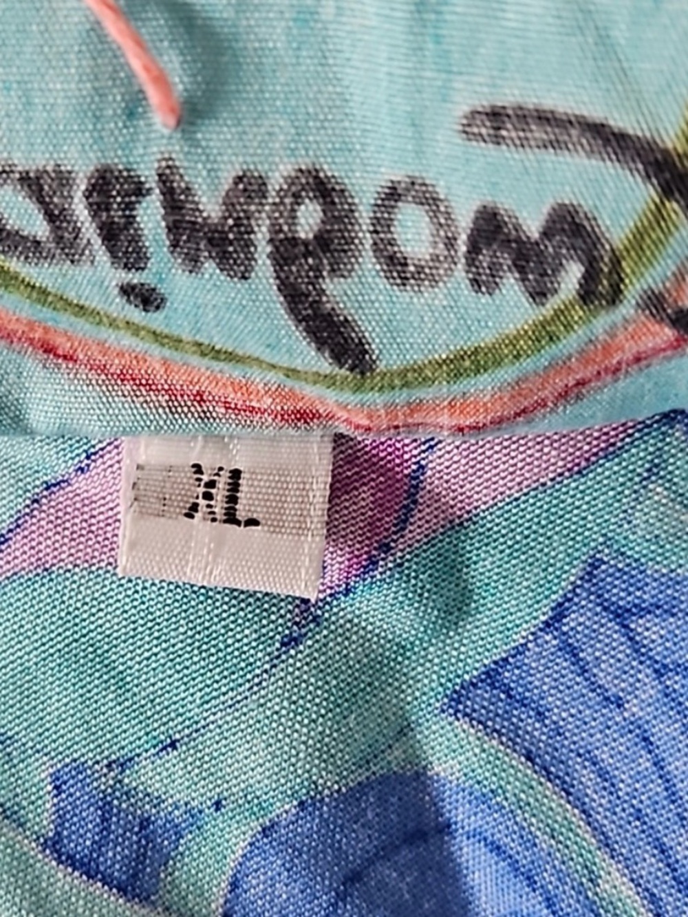 Rainbow Jo blue/aqua/lilac floral sundress-XL - Picture 5 of 7